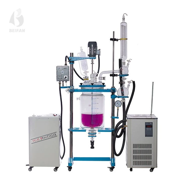 50L Jacketed Glass Reactor